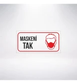 Maskeni Tak 20x10 Sticker 20X28 Cm - 1