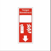 Yangın Söndürücü Sticker 20X28 Cm - 1