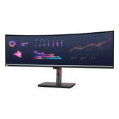Lenovo ThinkVision P49w-30 63DBRAT1TK 49" 60Hz 4Ms HDMI+DP+USB-C+RJ45 HDR UW-DQHD IPS Pivot Curved Vesa Monitör - 3