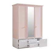 Rosa Genç Odası - 3 Kapılı Dolap, Karyola, Komodin, Masa, Şifonyer, Kitaplık - 4