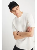 Wrangler Erkek Relaxed Fit Dokulu T-Shirt MW2510718104 - 2