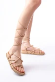 Nut Bilekten Bağcıklı Kadın Sandalet thumbnail 2