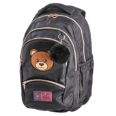 Sentor Play 4 Bölmeli Fashion Bear Okul Sırt Çantası Siyah (161533) thumbnail 1