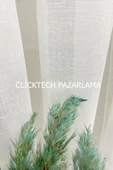 Madame Dower Naturel Keten Tül Perde Kırık Beyaz 1/2.5 Orta Sık Pile - Extra Gramajlı - 4