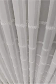 Madame Dower Scandiluxe İskandinav Esintili Keten Kırışmaz Perde 1x3 Tam Pile - Salon ve Oturma Odası Tül Perde - 4