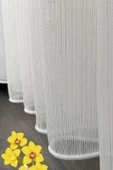 Madame Dower Gossamer Simli Tül Perde 1x2 Seyrek Pileli Extra Dökümlü Ağır Kumaş - Kırışmaz Ütü Gerektirmez - 5