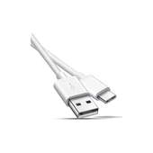 Adaman Premium 0,9 Metre Type-C USB Hızlı Şarj ve Data Kablosu 3 Amper Beyaz thumbnail 1