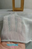 Madame Dower Glamour Gri Tül Perde Extra Dökümlü 1x3 Sık Pileli – Ütü Gerektirmez, Şık ve Dayanıklı - 2