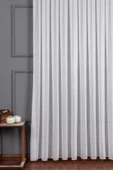 Madame Dower Tül Perde Ince Örme Çelik 1x3 Sık Pile - Dökümlü Kırışmaz - Ütü Istemez %100 Polyester - 4
