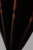 Madame Dower Çift Taraflı Kiremit Keten Fon Perde & Blackout - 1x3 Sık Pileli + Bağlama Kuşağı Hediyesi - 4
