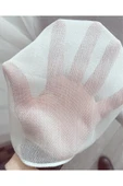 Madame Dower Simli Krep Bambu Balıksırtı Tül Perde 1x3 Sık Pile - Ağır ,dökümlü Kumaş - Kırışmaz Salon Tül Perde - 8