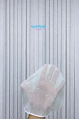 Madame Dower Simple Şantuklu Dahlia 1x3 Sık Pile Dökümlü Tül Perde Kırık Beyaz - Kırışmaz - Ütü Gerektirmez - 5