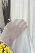 Madame Dower Gossamer Simli Tül Perde 1x2 Seyrek Pileli Extra Dökümlü Ağır Kumaş - Kırışmaz Ütü Gerektirmez - 1