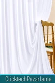 Madame Dower 4 Katmanlı Yalıtımlı Beyaz Güneşlik Perde - Toz Önleyici, Sıcak, Soğuk Ve Ses Yalıtımı - Ütü Istemez - 5