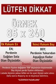 Madame Dower Taç Siyah Fon Perde - Narden Soft Fon Perde V166 - 2