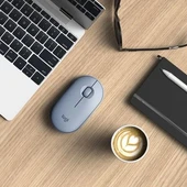 Logitech Pebble M350 910-006753 Mavi Sessiz Optik Kablosuz Mouse - 3
