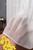 Madame Dower Örme Çelik Dökümlü 1x3 Sık Pile Kırışmaz Tül Perde - Ütü Istemez %100 Polyester - 3