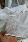 Madame Dower Glamour Kar Beyaz Tül Perde, Extra Gramajlı 1x3 Sık Pile - Kırışmaz Ütü Gerektirmez - 3