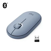Logitech Pebble M350 910-006753 Mavi Sessiz Optik Kablosuz Mouse - 1