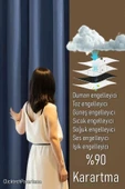 Madame Dower 4 Katmanlı İndigo Güneşlik Perde - Toz Önleyici, Ses Yalıtımı, Sıcak ve Soğuk Yalıtımı - 2