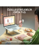 logitech M350 Pebble Sessiz Kablosuz Kompakt Mouse Pembe - 4