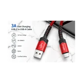 Jsaux Premium Serisi CC0011 3.1A 2 Metre Type-C Hızlı Şarj ve Data Aktarım Kablosu Örgülü Kablo Galaxy S20 S10 S9 S8 Plus Note 10 9 8,ps5 ve Type-C Girişli Cihazlar ile Uyumlu Şarj Cihazı Kablosu thumbnail 3