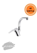 Wuvera Spectre Kuğu Lavabo Bataryası – Pirinç Gövde, Krom Kaplama & Ergonomik Tasarım - 4