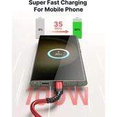 Jsaux 100w 2 Metre 5 Amper Süper Hızlı Type-C to Type-C Şarj Ve Data Kablosu - Kırmızı - cc0020 thumbnail 3