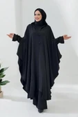 Tunik, Pantolon ve Abaya Üçlü Takım 8663 Siyah thumbnail 1
