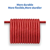 Jsaux Premium Serisi CC0011 3.1A 2 Metre Type-C Hızlı Şarj ve Data Aktarım Kablosu Örgülü Kablo Galaxy S20 S10 S9 S8 Plus Note 10 9 8,ps5 ve Type-C Girişli Cihazlar ile Uyumlu Şarj Cihazı Kablosu thumbnail 5