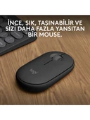 Logitech M350 Pebble Siyah Kablosuz Mouse - 3