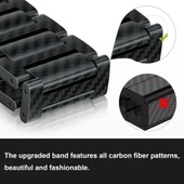 iiteeology Karbon Bant Uyumlu Apple Watch Karbon Fiber Kordon - 4