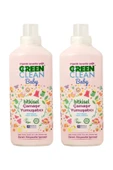 Green Clean Organik Lavanta Yağlı Baby Çamaşır Yumuşatıcısı 1000 ml 2'li Set - 1