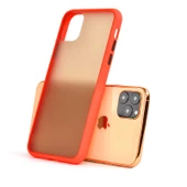 Apple iPhone 11 Pro Max Kılıf Fri Mat Yüzey Renkli Kenar Kılıf - 4