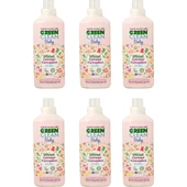 Green Clean Organik Lavanta Yağlı Baby Çamaşır Yumuşatıcısı 1000 ml 6'lı Set - 1