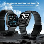 iiteeology Karbon Bant Uyumlu Apple Watch Karbon Fiber Kordon - 7