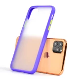 Apple iPhone 11 Pro Max Kılıf Fri Mat Yüzey Renkli Kenar Kılıf - 6