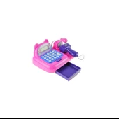 Oyuncak Yazar Kasa Işıklı Sesli Mikrofonlu Hesap Makineli 17 Cm - 3
