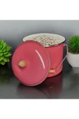 Emaye Yoğurt Tenceresi Emaye Bakraç 20cm 5lt Kırmızı - 2
