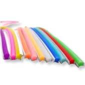 Mor 6mm İkinci Nesil Silikon Neon LED Şerit Kılıfı – 5 Metre Difüzör Tüp (LED Hariç) - 3