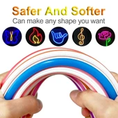 Mor 6mm İkinci Nesil Silikon Neon LED Şerit Kılıfı – 5 Metre Difüzör Tüp (LED Hariç) - 6