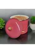 Emaye Yoğurt Tenceresi Emaye Bakraç 20cm 5lt Kırmızı - 4