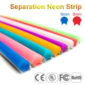 Mor 6mm İkinci Nesil Silikon Neon LED Şerit Kılıfı – 5 Metre Difüzör Tüp (LED Hariç) - 4
