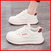 Kadın Deri Günlük Spor Ayakkabı (Bej Siyah-1) thumbnail 2