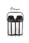 Penguen termos Png 1240 Xl 1,9+1,9= 3,8 Litre Çiftli Çelik Çay Termosu - 1