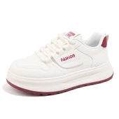 Kadın Deri Günlük Spor Ayakkabı (Bej Siyah-1) thumbnail 5