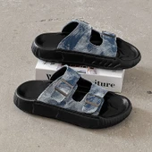 Erkek Sandalet (Açık Mavi Denim) - 1