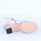 Moda Ayakkabı 533 Parlak Taşlı 7 Cm Şefaf Topuklu Ayakkabı - 7