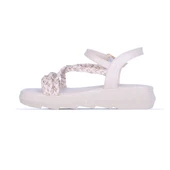 Moda Ayakkabı 852 Syh-Krem Yazlık Düz Sandalet Ayakkabı - 9