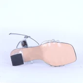 Moda Ayakkabı 532 Parlak Taşlı 7Cm Şefaf Topuklu Ayakkabı - 10